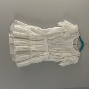 BRAND NEW LOVE SHACK FANCY NATASHA DRESS IN WHITE